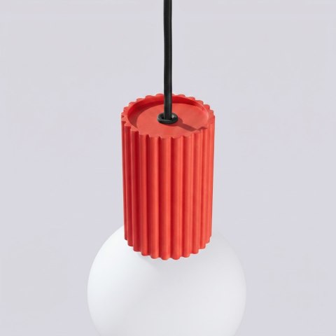Sollux Lighting Lampa wisząca HALO 1 czerwona