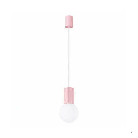 Sollux Lighting Lampa wisząca HALO 1 różowa