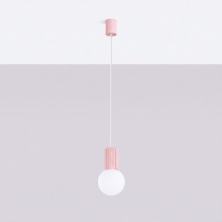 Sollux Lighting Lampa wisząca HALO 1 różowa