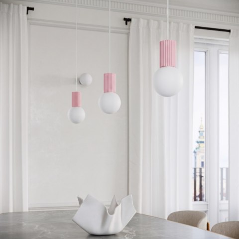 Sollux Lighting Lampa wisząca HALO 1 różowa