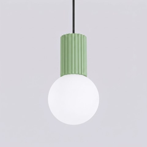 Sollux Lighting Lampa wisząca HALO 1 szałwiowa