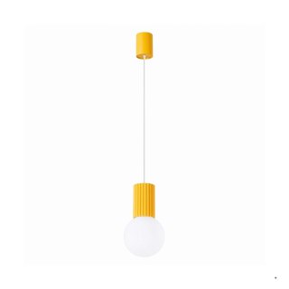 Sollux Lighting Lampa wisząca HALO 1 żółta