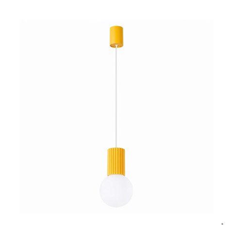 Sollux Lighting Lampa wisząca HALO 1 żółta