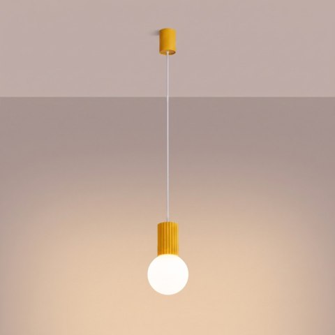 Sollux Lighting Lampa wisząca HALO 1 żółta