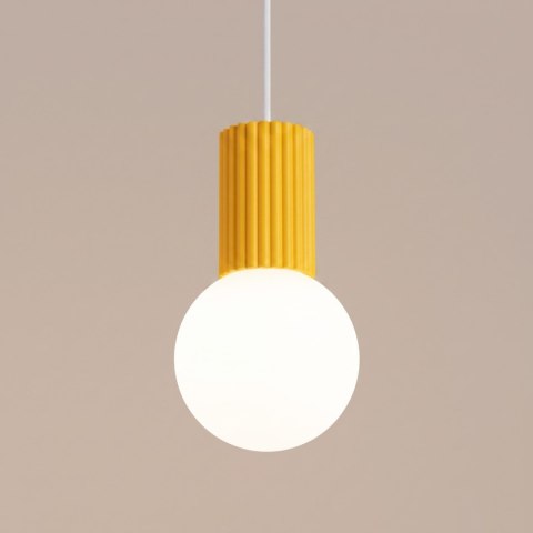 Sollux Lighting Lampa wisząca HALO 1 żółta