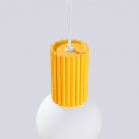 Sollux Lighting Lampa wisząca HALO 1 żółta