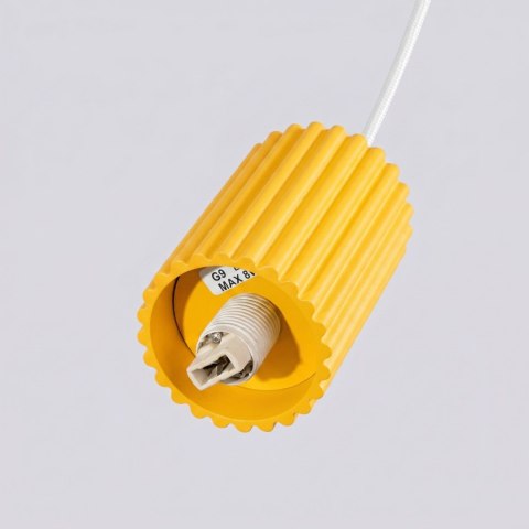 Sollux Lighting Lampa wisząca HALO 1 żółta