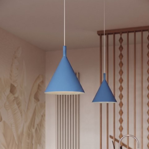 Sollux Lighting Lampa wisząca NOX 25 błękitna