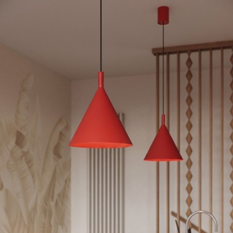 Sollux Lighting Lampa wisząca NOX 25 czerwona