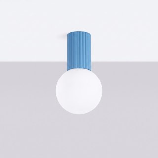 Sollux Lighting Plafon HALO błękitny IP44