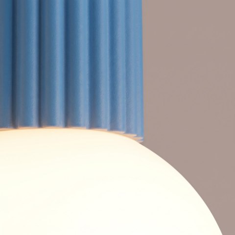 Sollux Lighting Plafon HALO błękitny IP44