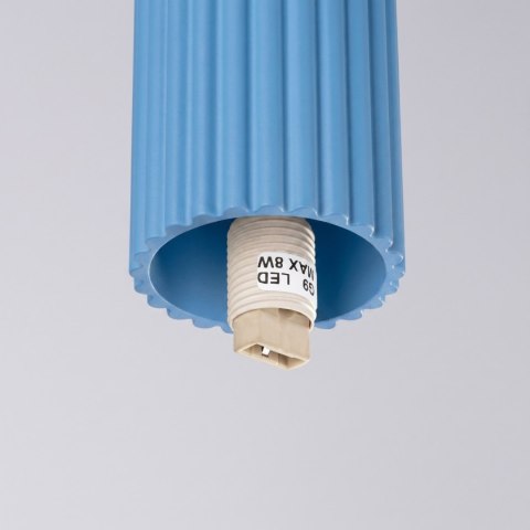 Sollux Lighting Plafon HALO błękitny IP44