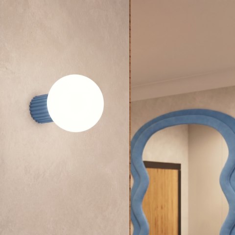 Sollux Lighting Plafon HALO błękitny IP44