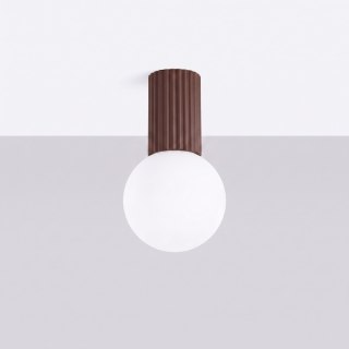 Sollux Lighting Plafon HALO brązowy IP44
