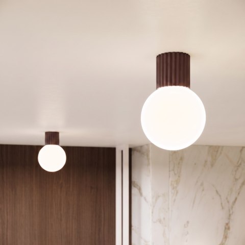 Sollux Lighting Plafon HALO brązowy IP44