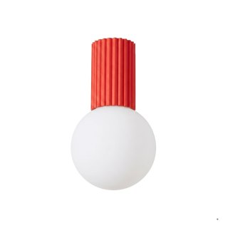 Sollux Lighting Plafon HALO czerwony IP44