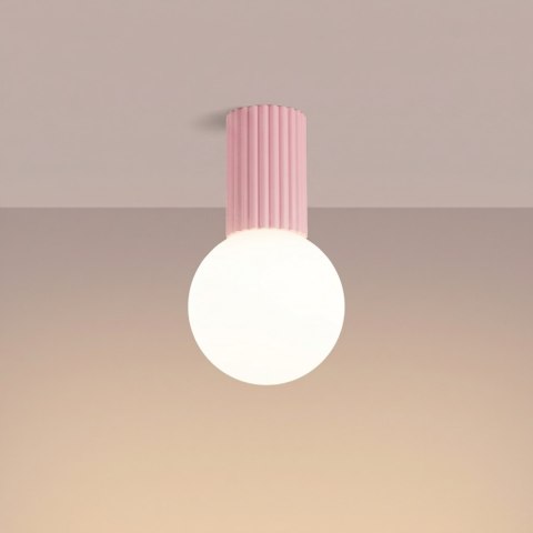 Sollux Lighting Plafon HALO różowy IP44