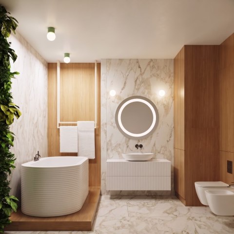 Sollux Lighting Plafon HALO szałwiowy IP44