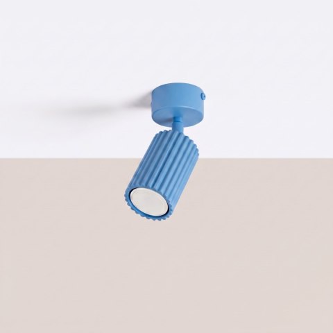 Sollux Lighting Plafon KARBON 1 błękitny