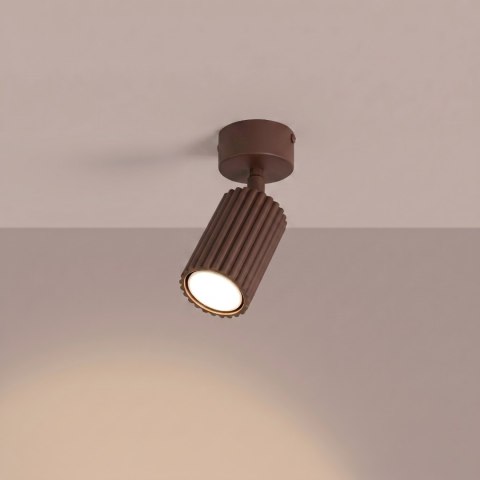 Sollux Lighting Plafon KARBON 1 brązowy