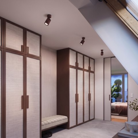 Sollux Lighting Plafon KARBON 1 brązowy