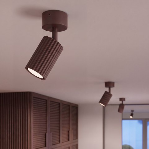 Sollux Lighting Plafon KARBON 1 brązowy