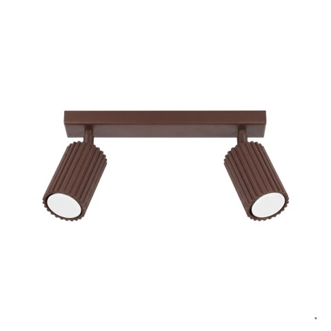 Sollux Lighting Plafon KARBON 2 brązowy