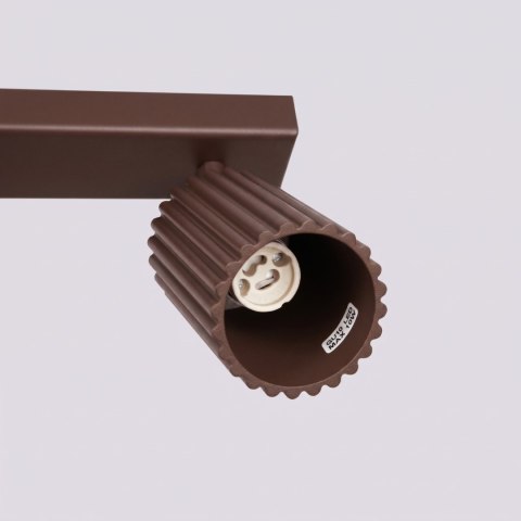 Sollux Lighting Plafon KARBON 2 brązowy