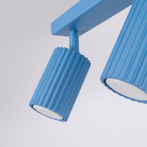 Sollux Lighting Plafon KARBON 3L błękitny
