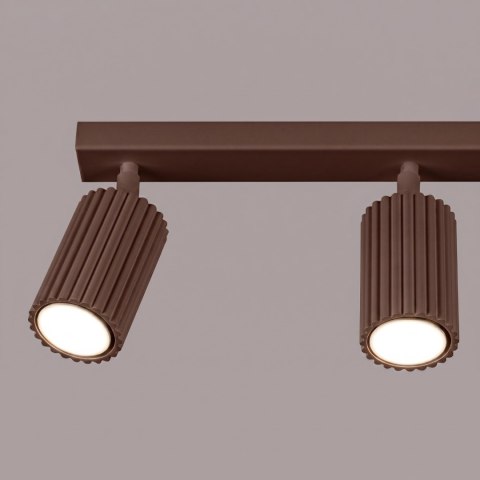 Sollux Lighting Plafon KARBON 3L brązowy