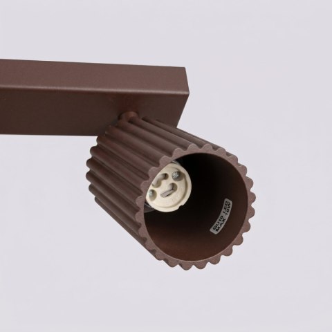 Sollux Lighting Plafon KARBON 3L brązowy