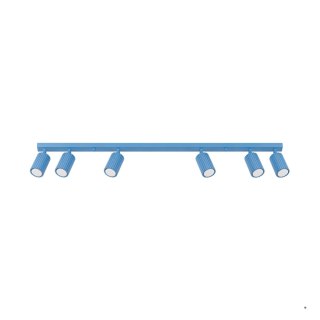 Sollux Lighting Plafon KARBON 6L błękitny