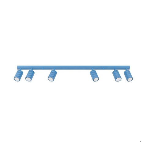 Sollux Lighting Plafon KARBON 6L błękitny