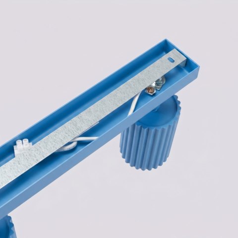 Sollux Lighting Plafon KARBON 6L błękitny