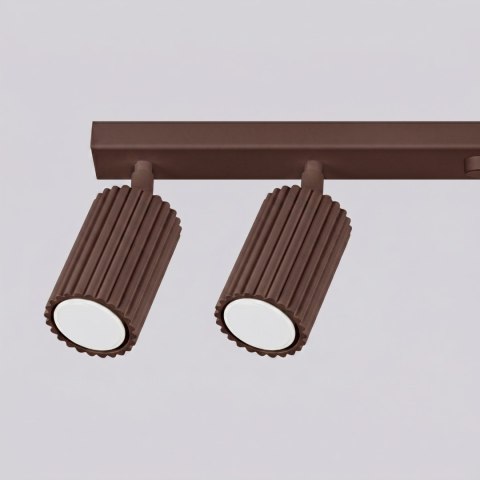 Sollux Lighting Plafon KARBON 6L brązowy