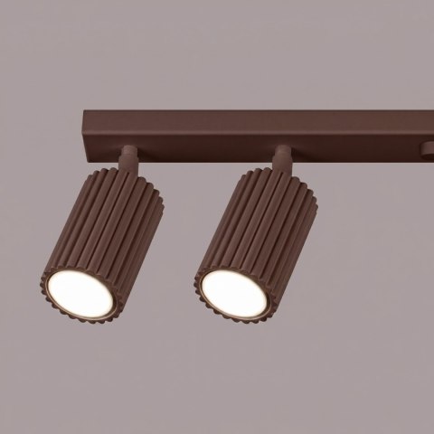 Sollux Lighting Plafon KARBON 6L brązowy