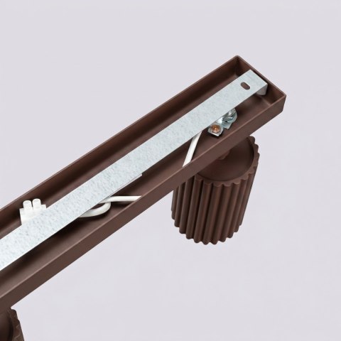 Sollux Lighting Plafon KARBON 6L brązowy