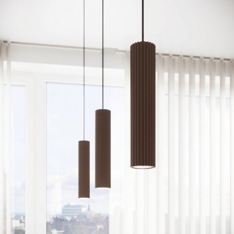 Sollux Lighting Plafon KARBON 6L brązowy
