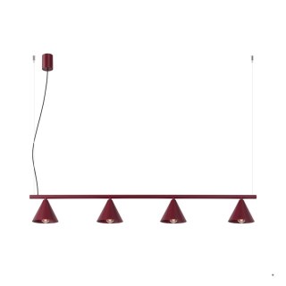 Sollux Lighting Żyrandol NOX 4L burgund