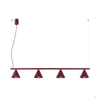 Sollux Lighting Żyrandol NOX 4L burgund