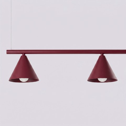 Sollux Lighting Żyrandol NOX 4L burgund