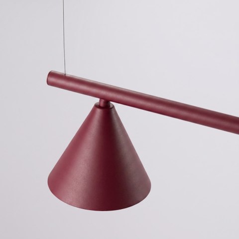 Sollux Lighting Żyrandol NOX 4L burgund