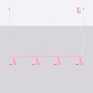 Sollux Lighting Żyrandol NOX 4L różowa