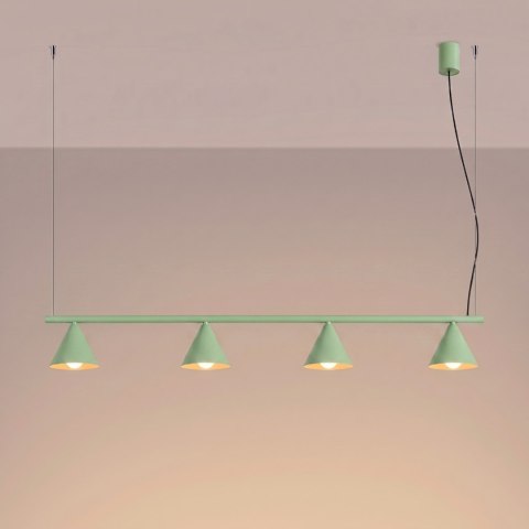 Sollux Lighting Żyrandol NOX 4L szałwiowa
