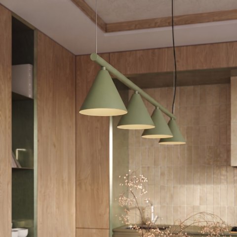 Sollux Lighting Żyrandol NOX 4L szałwiowa