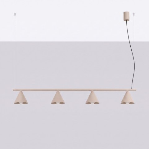 Sollux Lighting Żyrandol NOX 4L taupe