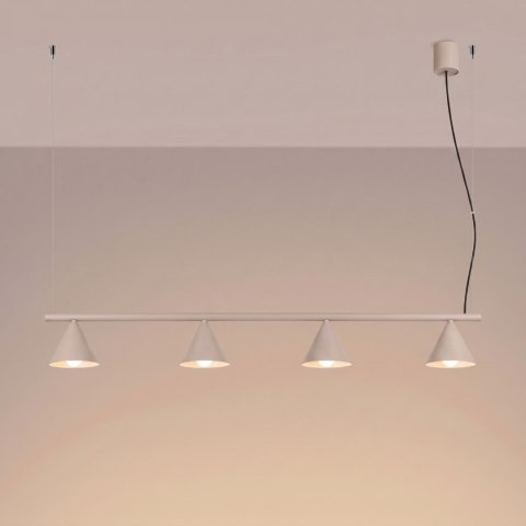 Sollux Lighting Żyrandol NOX 4L taupe