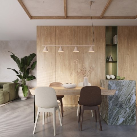 Sollux Lighting Żyrandol NOX 4L taupe
