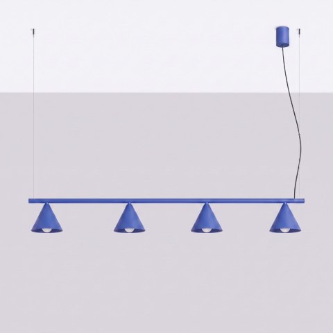 Sollux Lighting Żyrandol NOX 4L ultramaryna