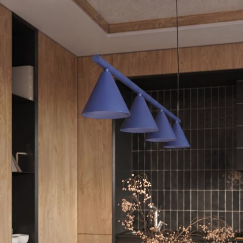 Sollux Lighting Żyrandol NOX 4L ultramaryna